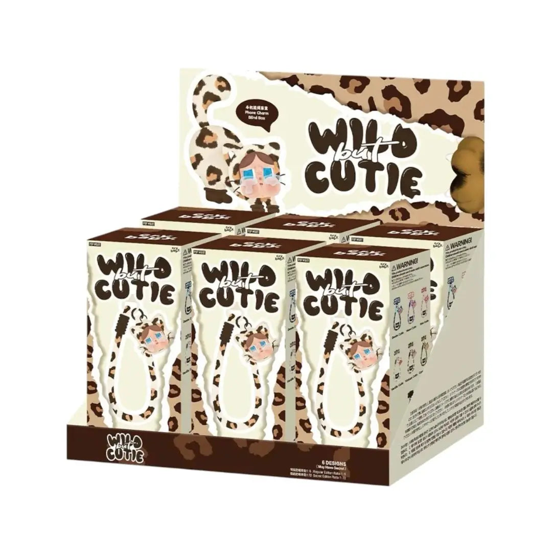 Pop Mart Crybaby Wild but Cutie Series Phone Charm Sealed Case (6 Blind Box) Basement