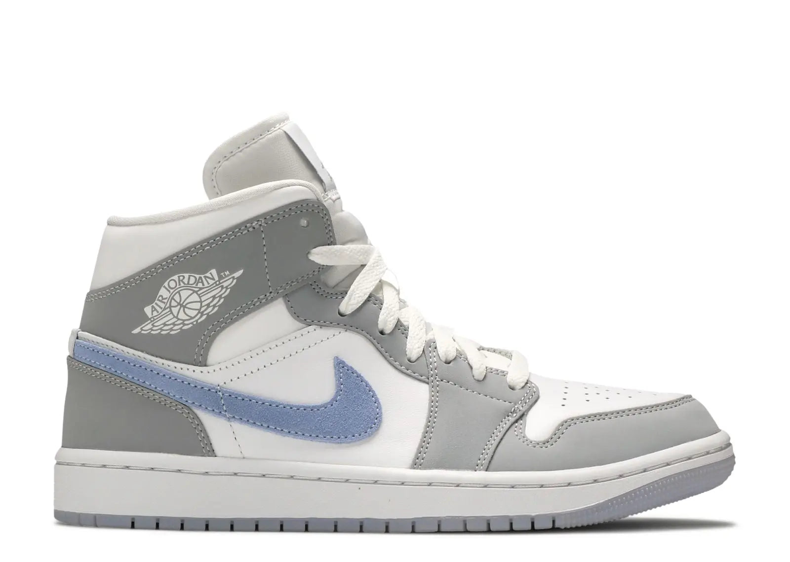 Wmns Air Jordan 1 Mid Wolf Grey Aluminum Air Jordan