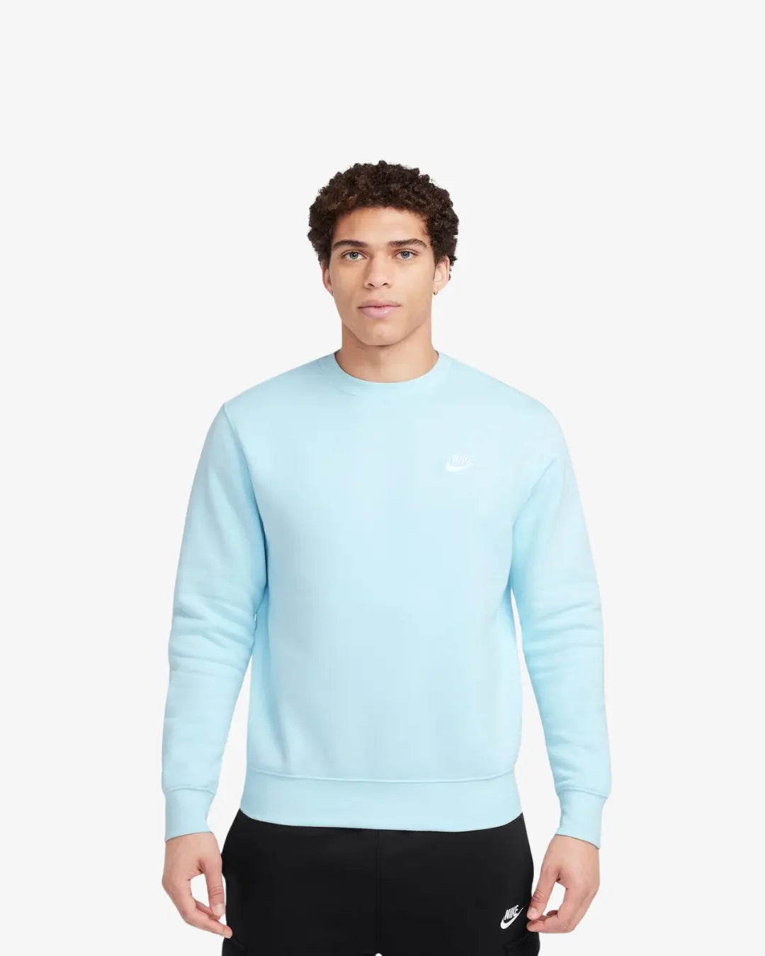 Nike Sportswear Club Fleece Mens Sweatshirt Blue Basement