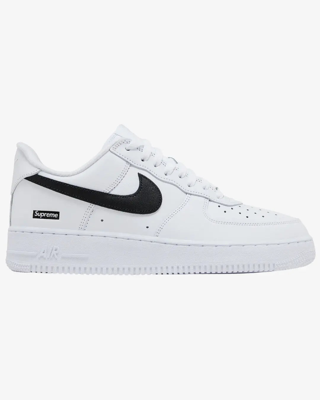 Supreme x Air Force 1 Low Box Logo - White Black Nike