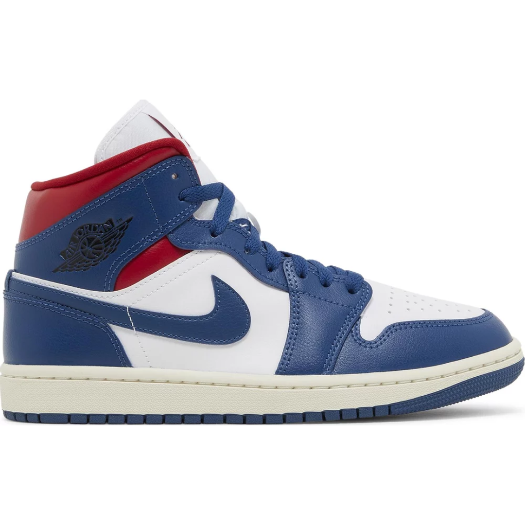 Jordan 1 Mid French Blue Gym Red Women s Basement