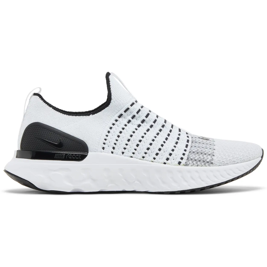 Nike React Phantom Run Flyknit 2 White Black
