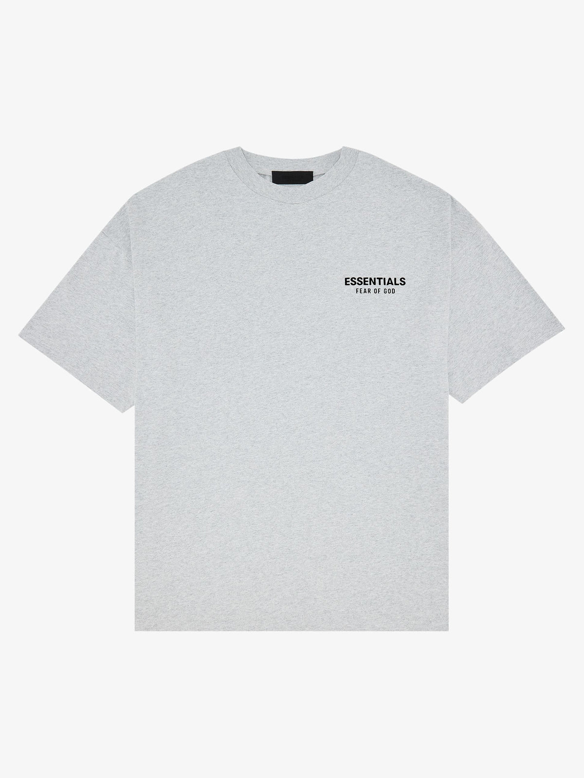 Fear of God Essentials Jersey Crewneck T-Shirt 'Light Heather Gray' – front