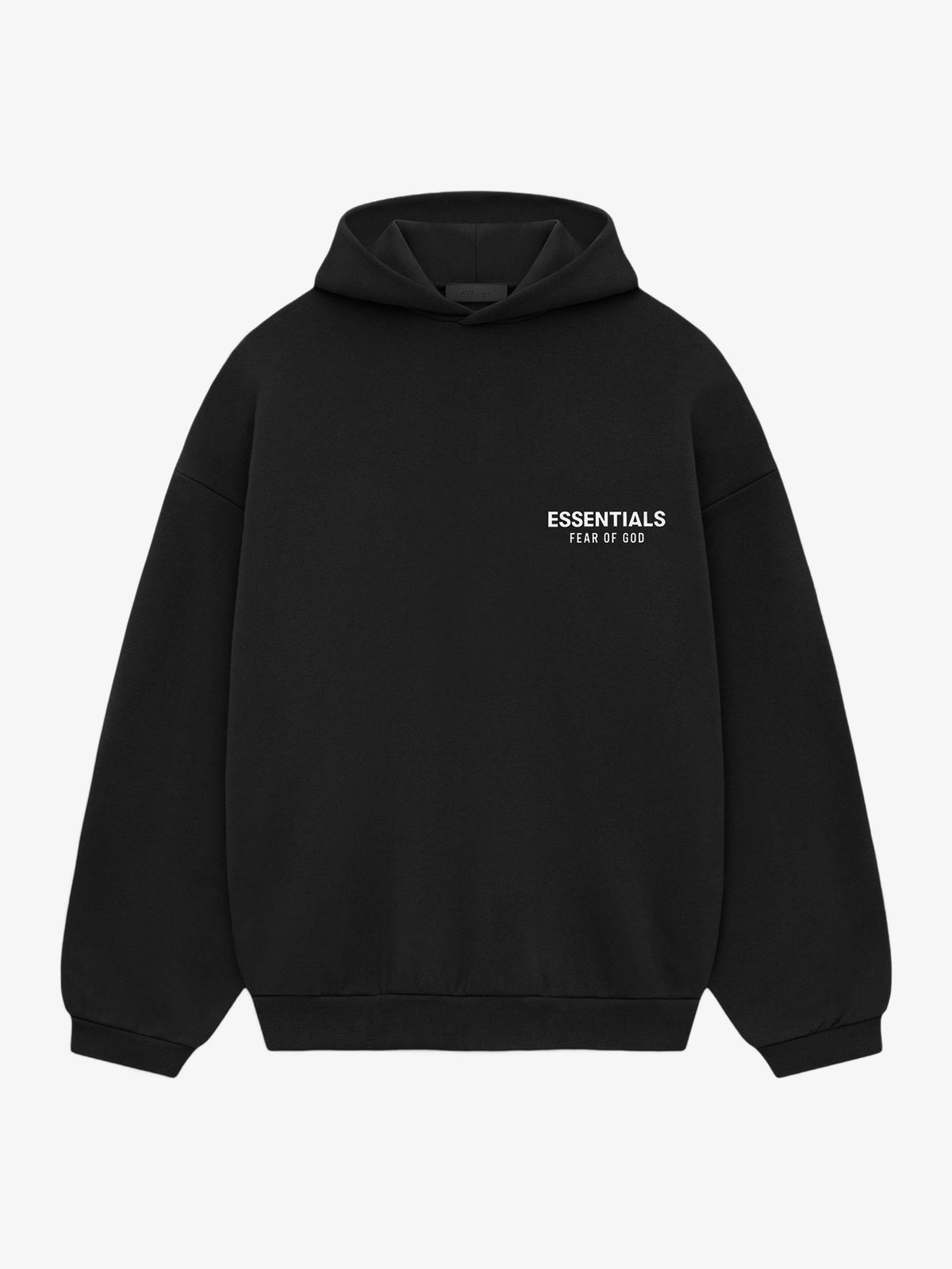Fear of God Essentials Fleece Hoodie (FW24) 'Black' – front