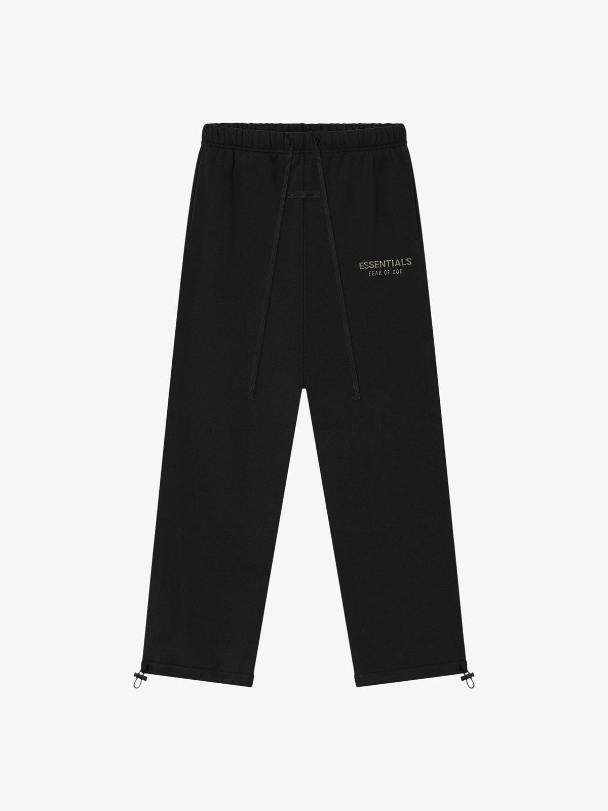 Fear of God Essentials Relaxed Fleece Sweatpant 'Jet Black' – front