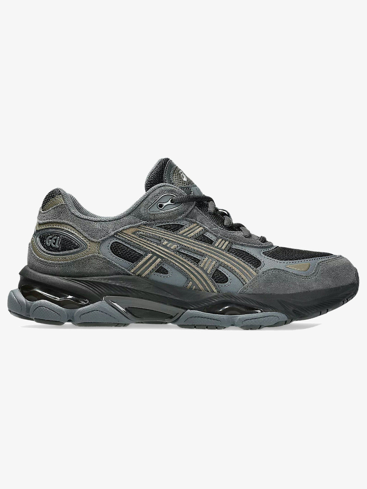 ASICS Gel-NYC 2.0 'Black Graphite Grey' β front three-quarter