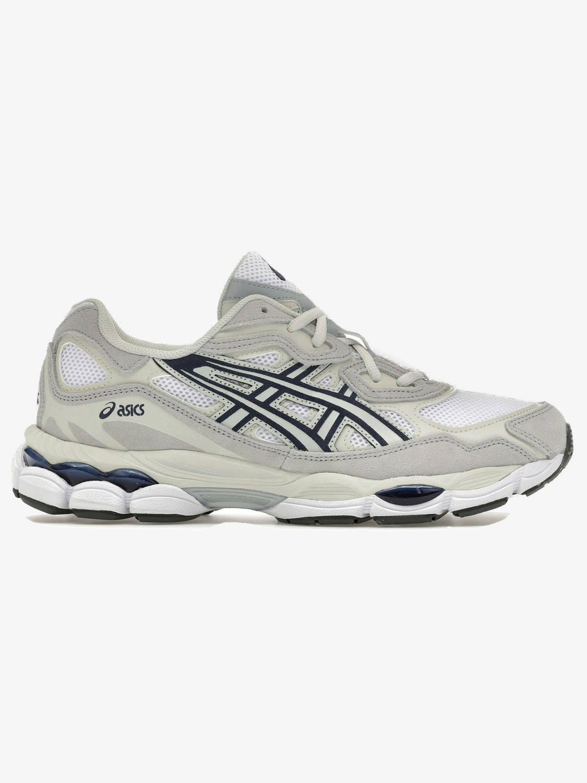 ASICS Gel-NYC 'White Midnight Navy Grey' β side