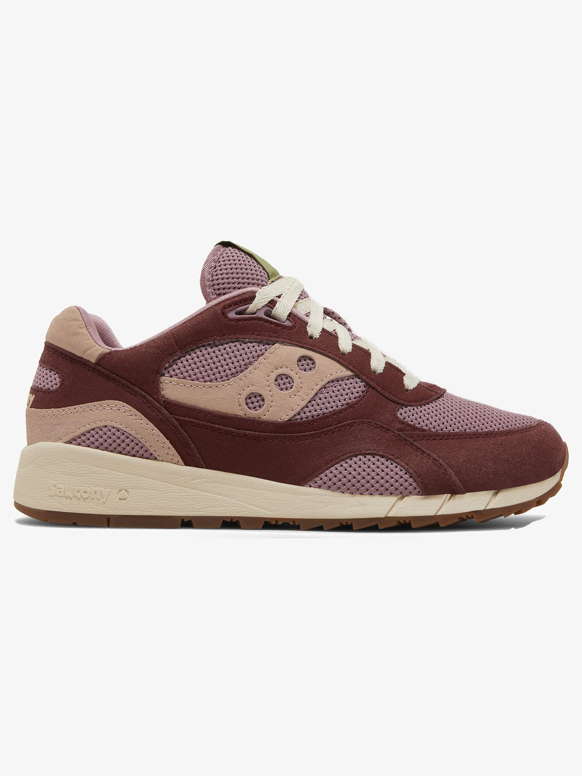 Saucony Shadow 6000 'Mushroom Burgundy' β side