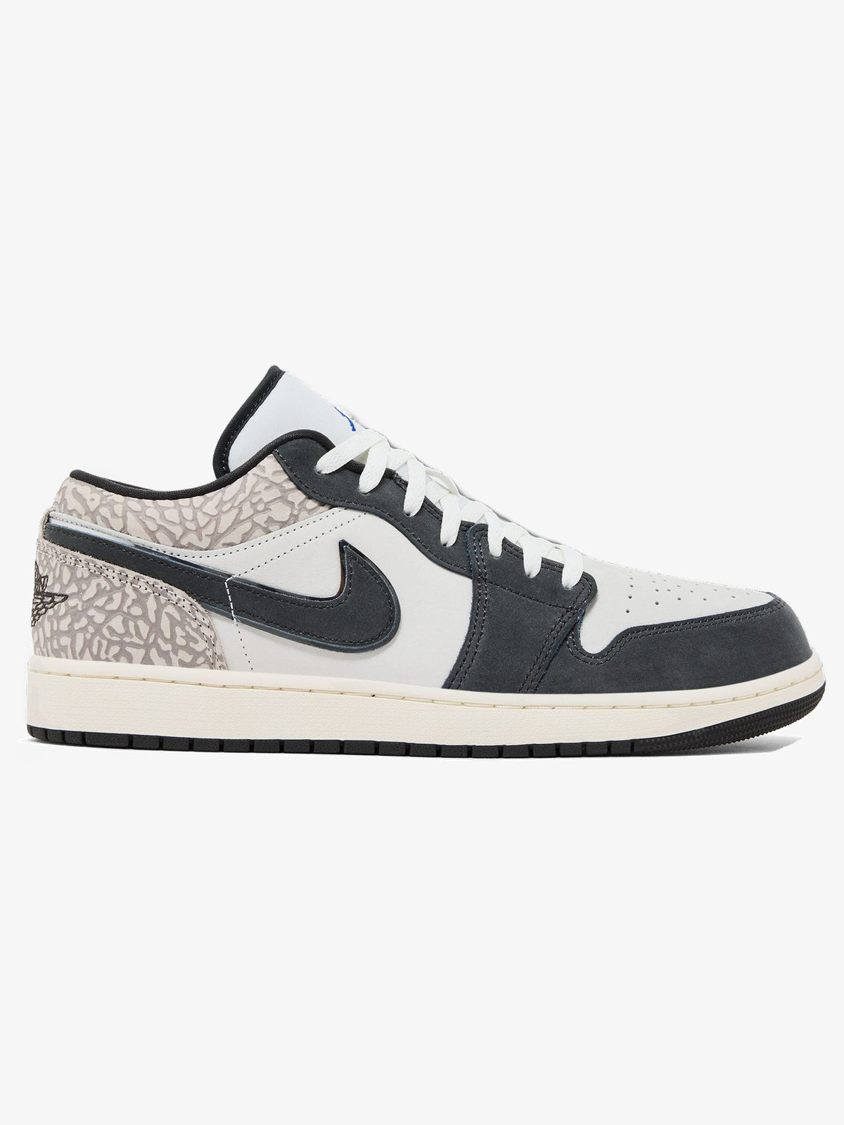 Jordan 1 Low SE 'Sail Deep Pewter Elephent Print' β side