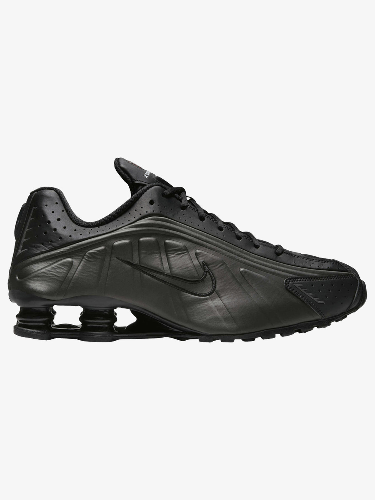 Nike Shox R4 'Black Bright Crimson' β side