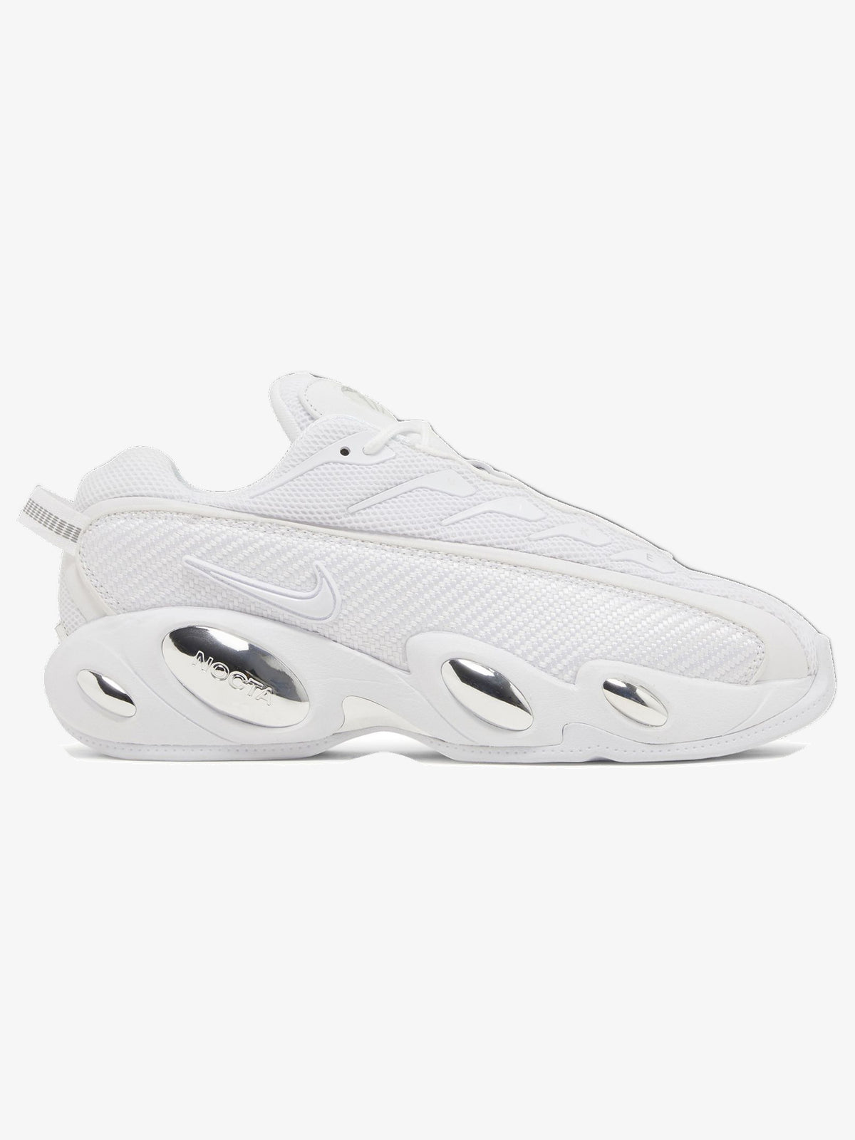 Nike NOCTA Glide 'Drake White Chrome' β side