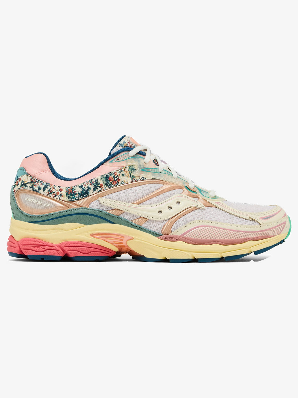 Saucony ProGrid Omni 9 'Floral Beige Blue' β side