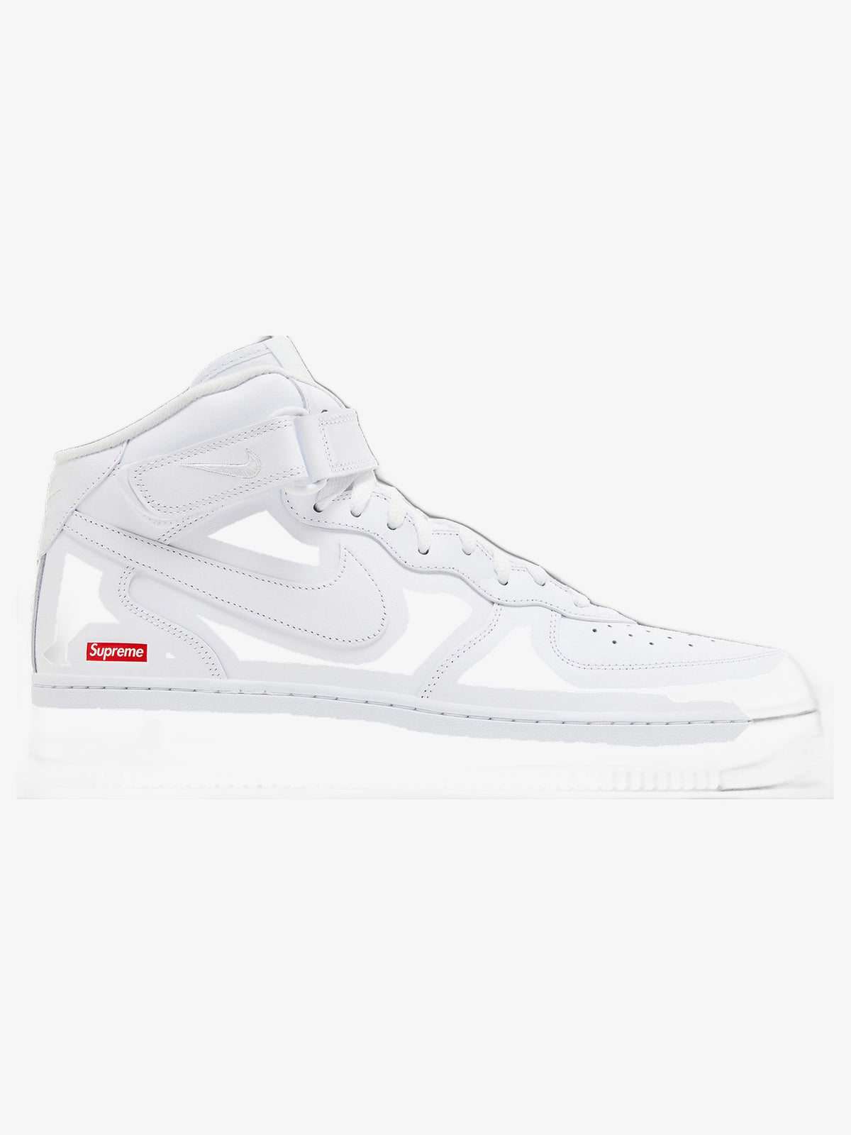 Nike Air Force 1 Mid 'Supreme White' β side