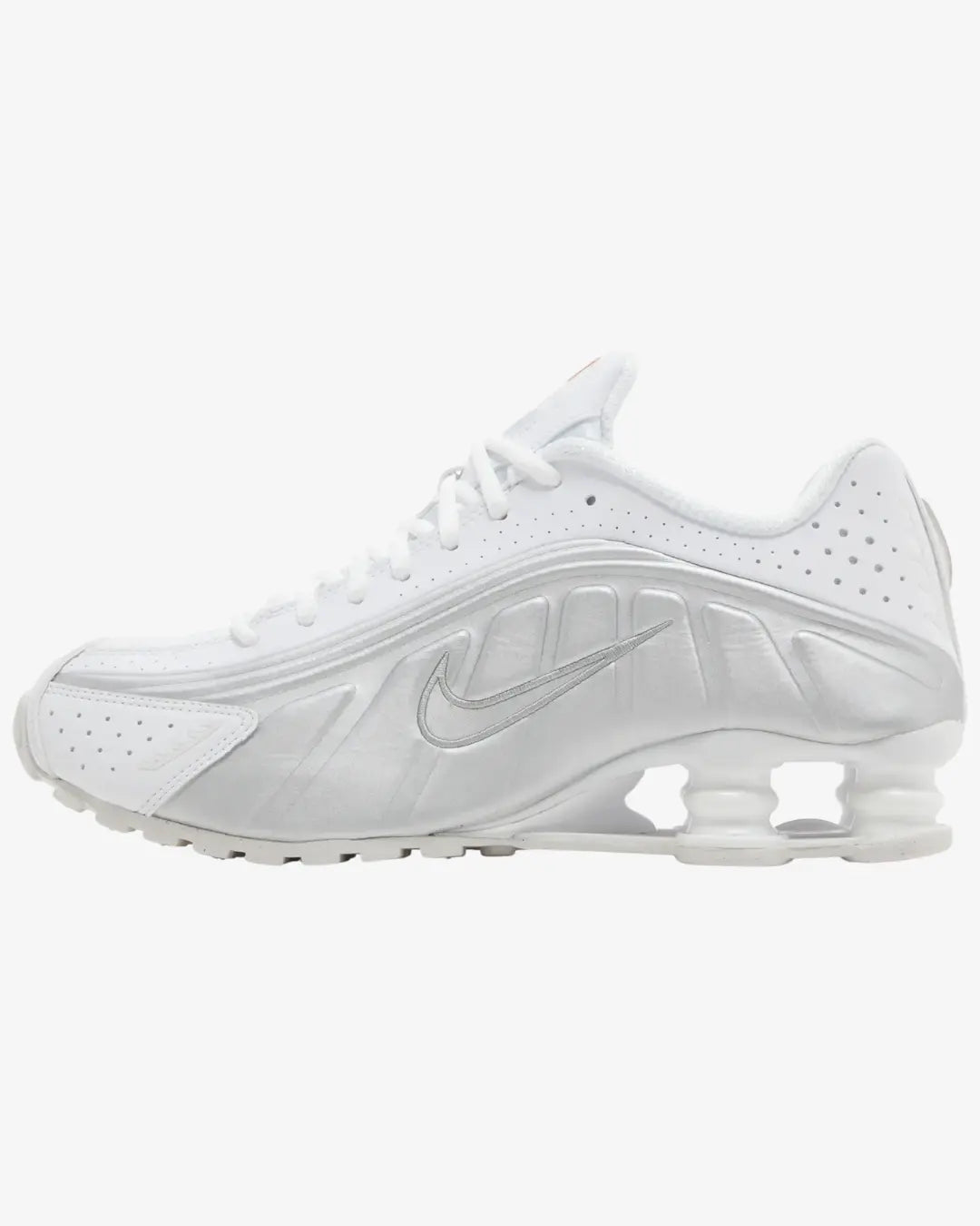 Nike Shox R4 White Metallic Wmns Nike