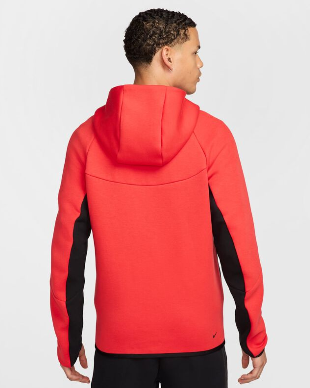 Nike Tech Fleece Full Zip Hoodie - Light Crimson