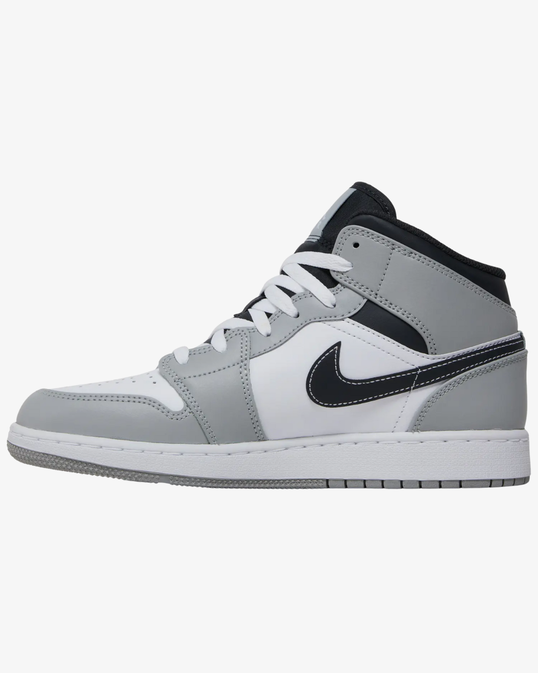 Air Jordan 1 Mid GS Light Smoke Grey