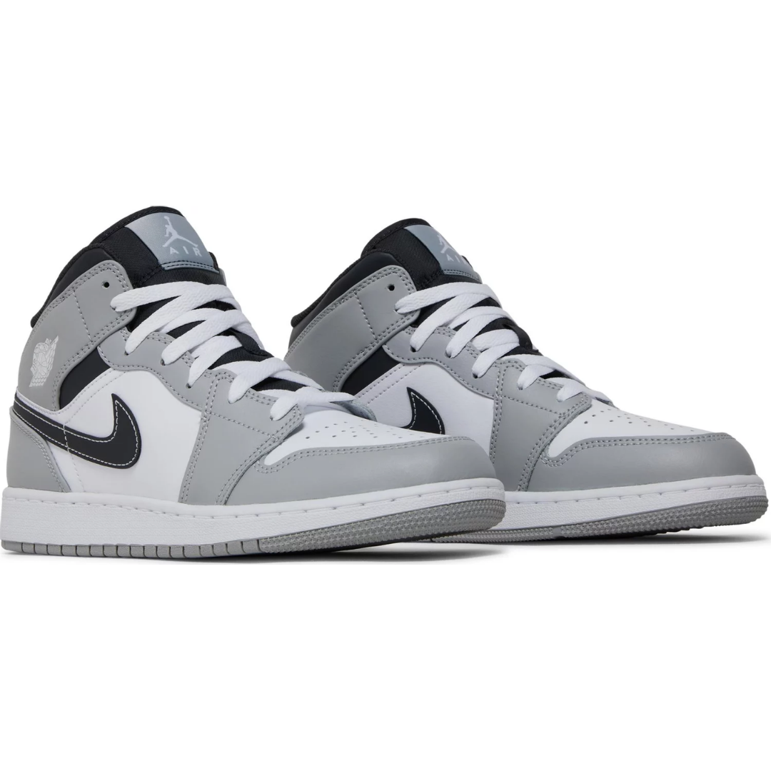 Jordan 1 Mid Light Smoke Grey (GS)