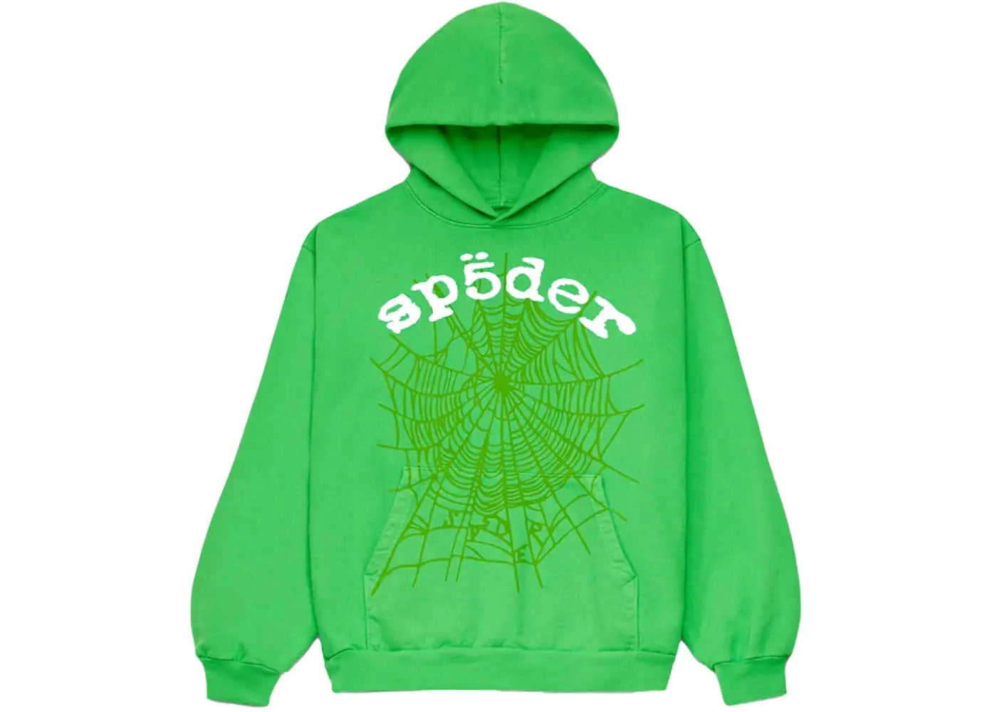 Sp5der Legacy Hoodie Green Basement