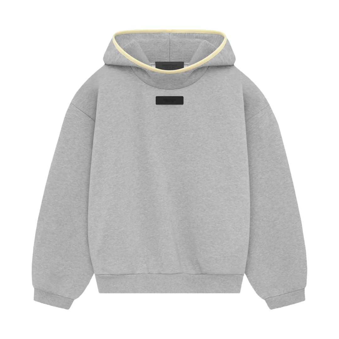 Fear of God Essentials Hoodie Light Heather Grey/Garden Yellow