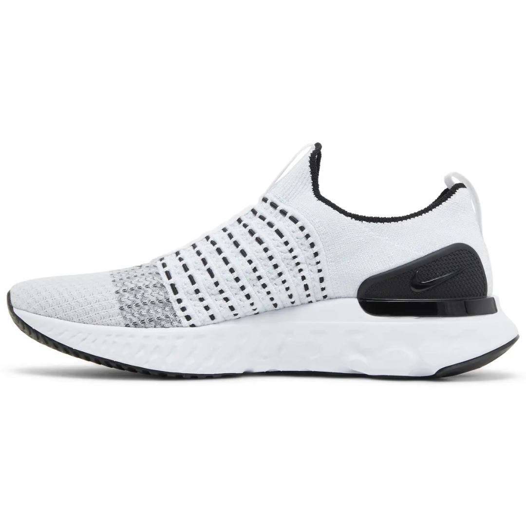 Nike React Phantom Run Flyknit 2 White Black