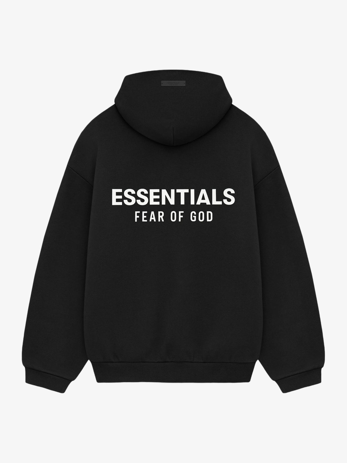 Fear of God Essentials Fleece Hoodie (FW24) 'Black' – back