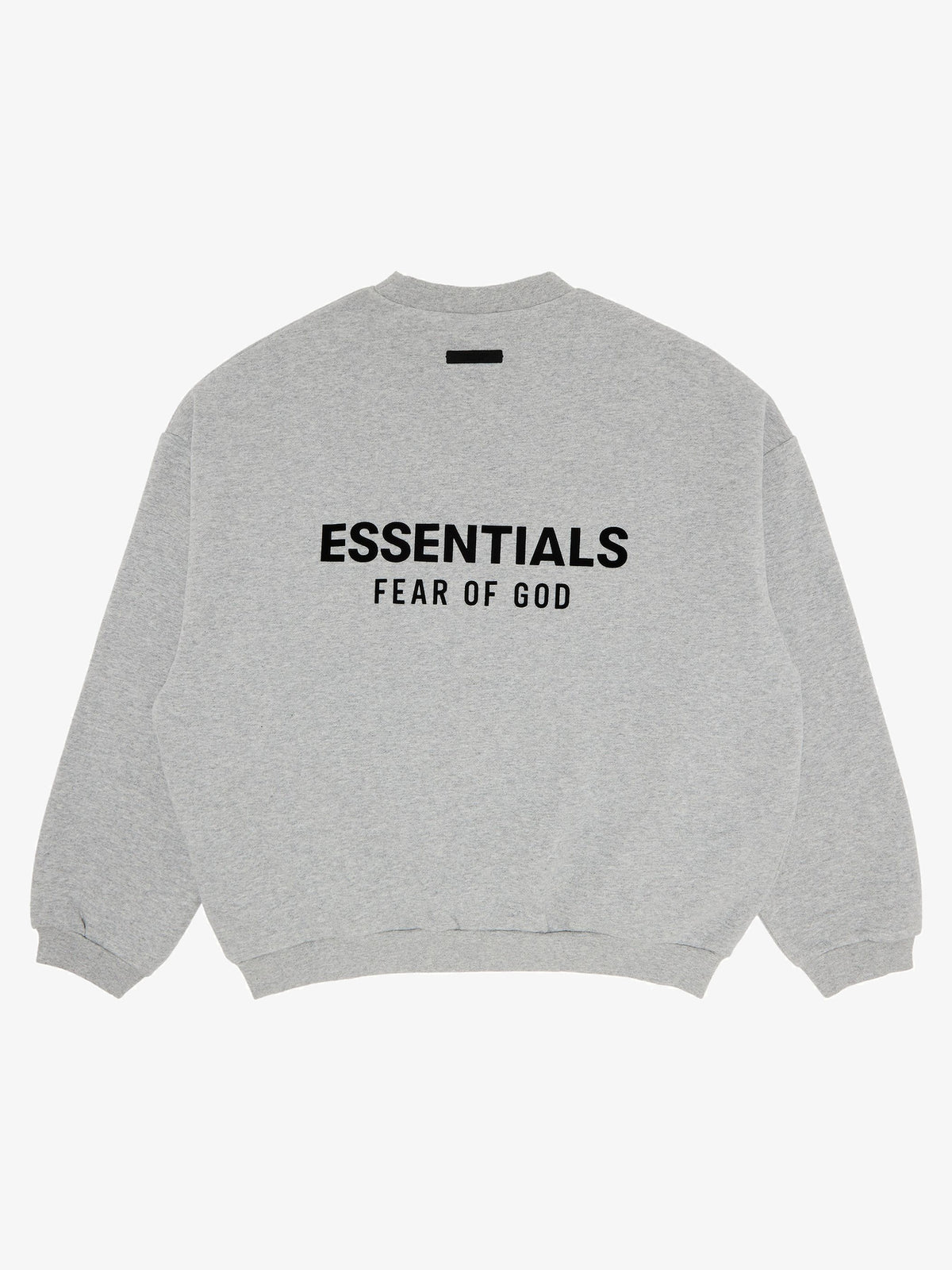 Fear of God Essentials Fleece Crewneck 'Light Heather Gray' – back
