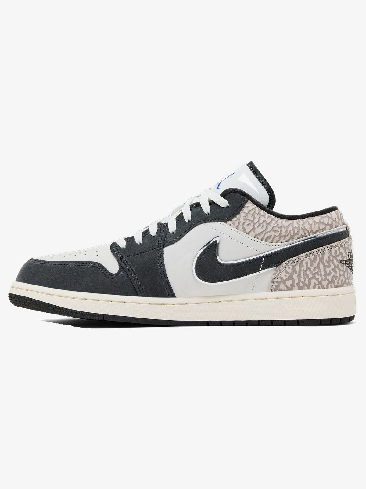 Jordan 1 Low SE 'Sail Deep Pewter Elephent Print' β inner side