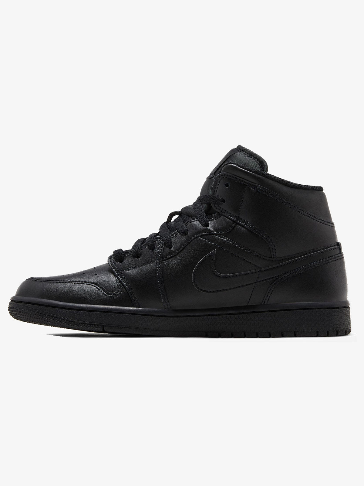 Jordan 1 Mid 'Triple Black' β inner side