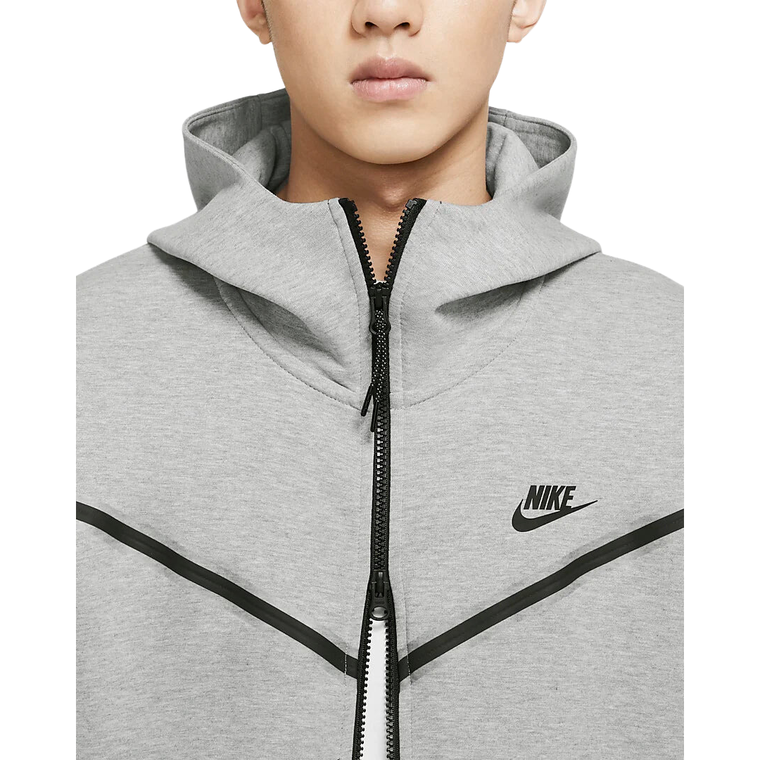 Nike Sportswear Tech Fleece Full-Zip Hoodie Heather Grey/Black