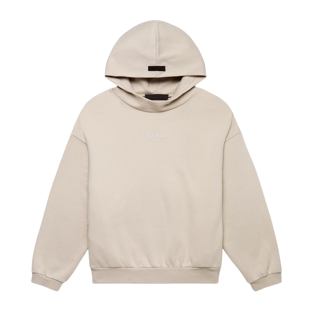 Fear of God Essentials Hoodie Silver Cloud