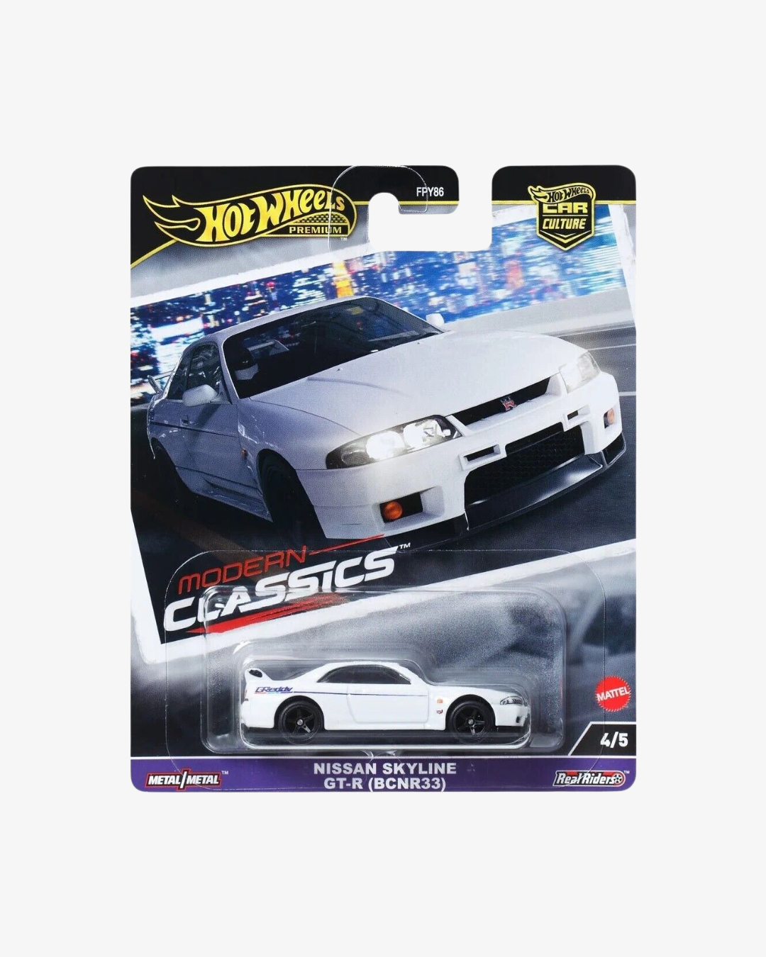 HOT WHEELS - NISSAN SKYLINE GT-R BCNR33 (2024) - CAR CULTURE - MODERN CLASSICS 4/5