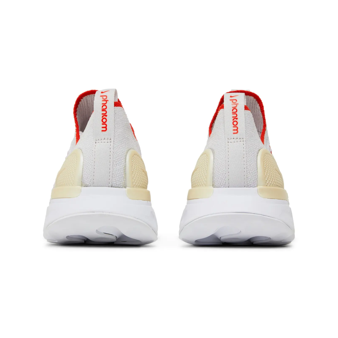 Nike React Phantom Run Flyknit 2 Vast Grey Fire Pink Team Orange (Women's)