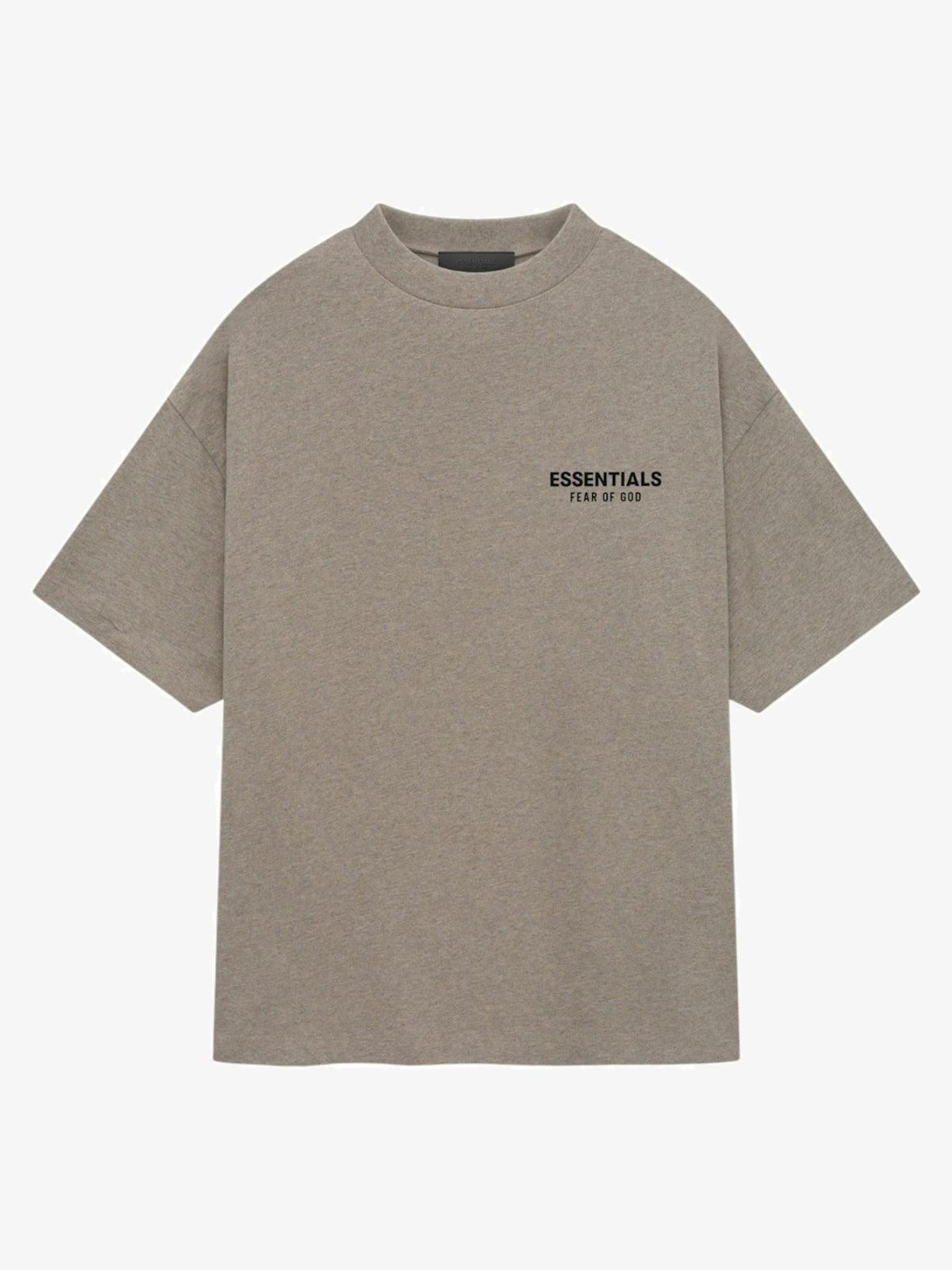 Fear of God Essentials Jersey Crewneck T-Shirt 'Heather Gray' – front three-quarter
