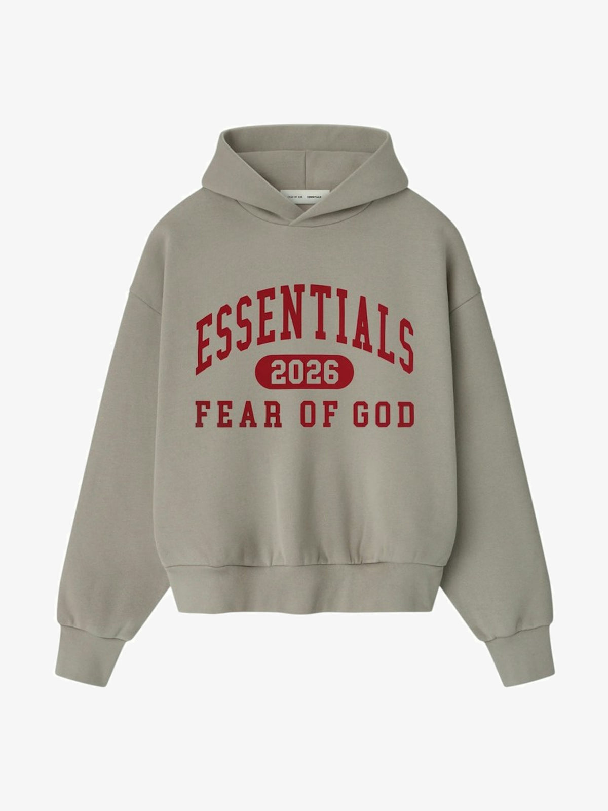 Fear of God Essentials Classic Hoodie 'Smoke Grey' – front three-quarter