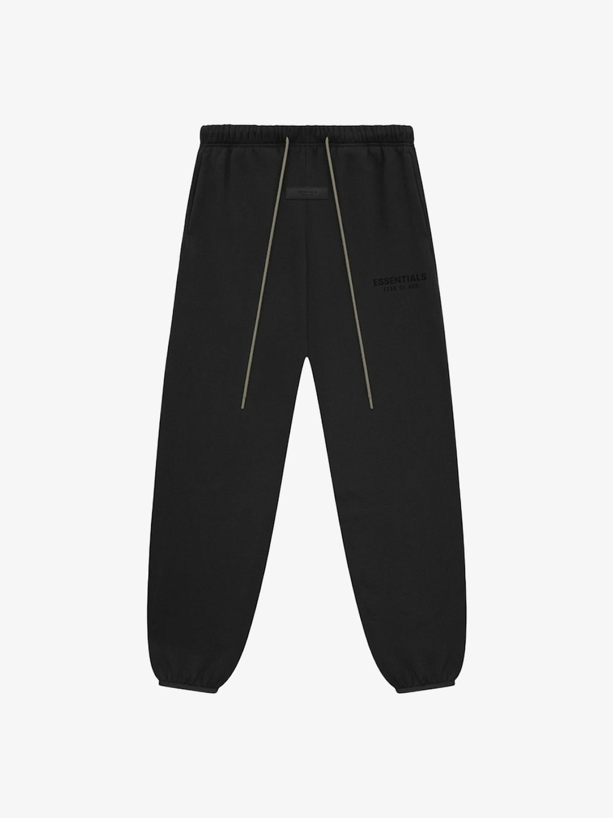 Fear of God Essentials Core Collection Sweatpants 'Black' – front, flat lay