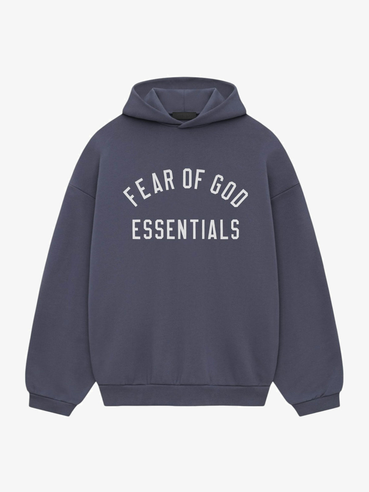 Fear of God Essentials Fleece Hoodie 'Marine' – front three-quarter