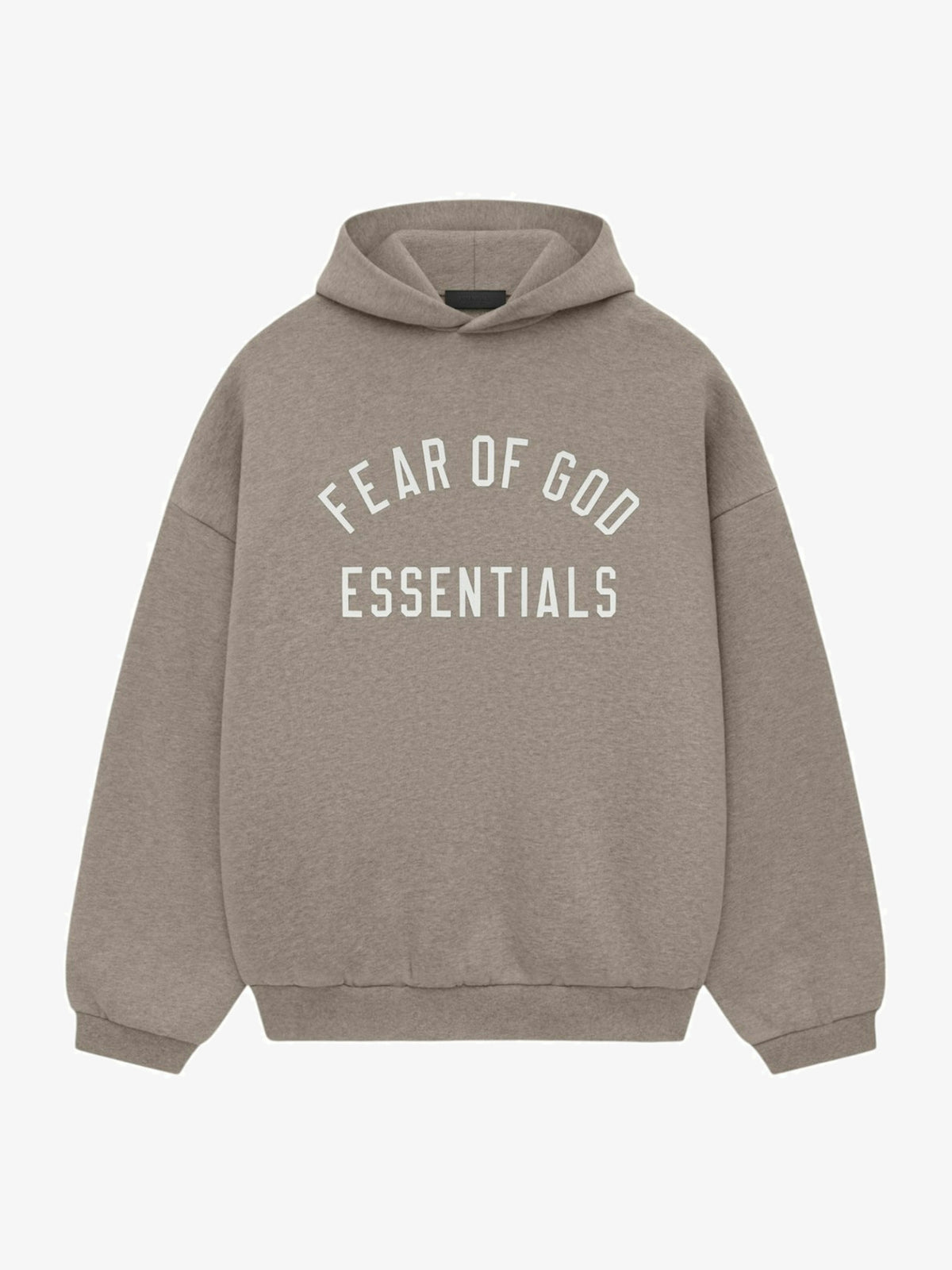 Fear of God Essentials Fleece Hoodie 'Heather Gray' – front three-quarter
