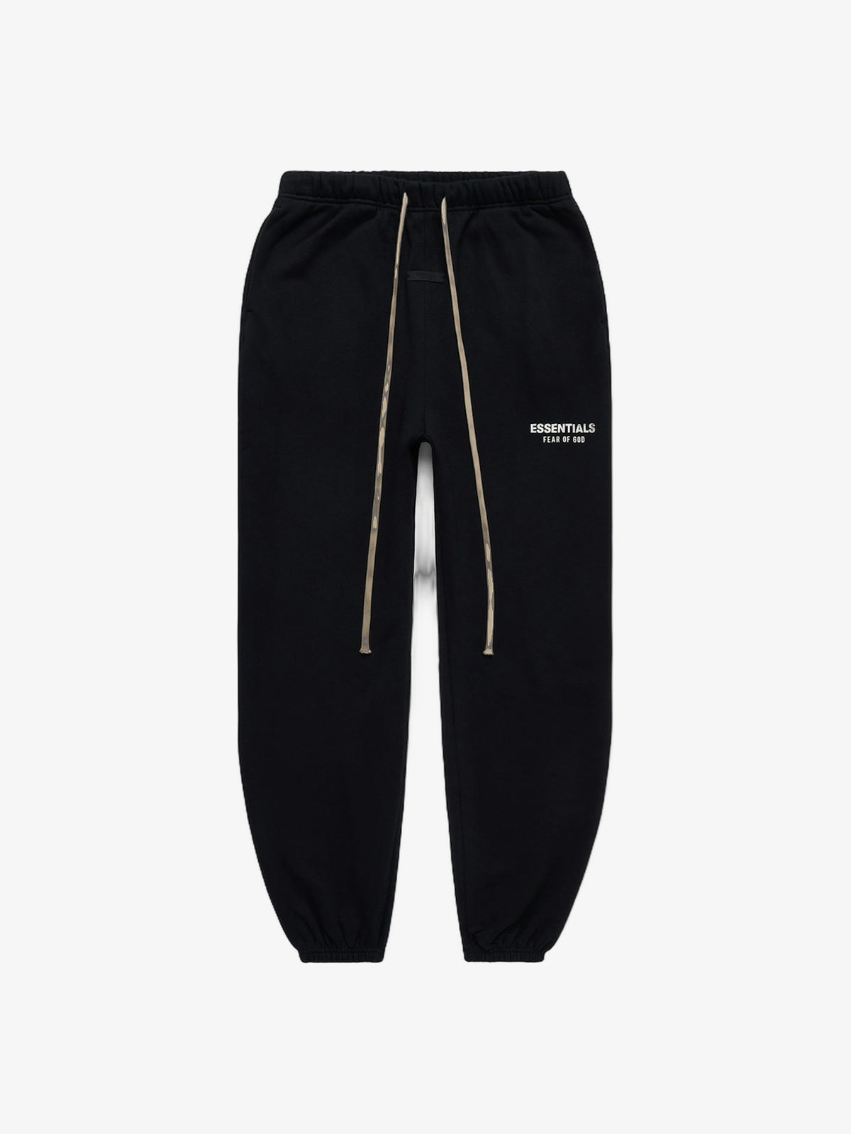 Fear of God Essentials Fleece Essential Sweatpant (FW24) 'Black' – front, flat lay