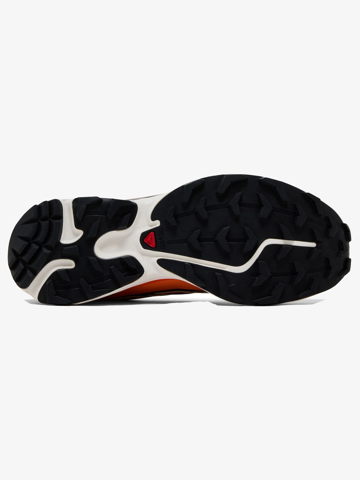 Salomon XT-6 'Black Almond Dragon Fire' β sole