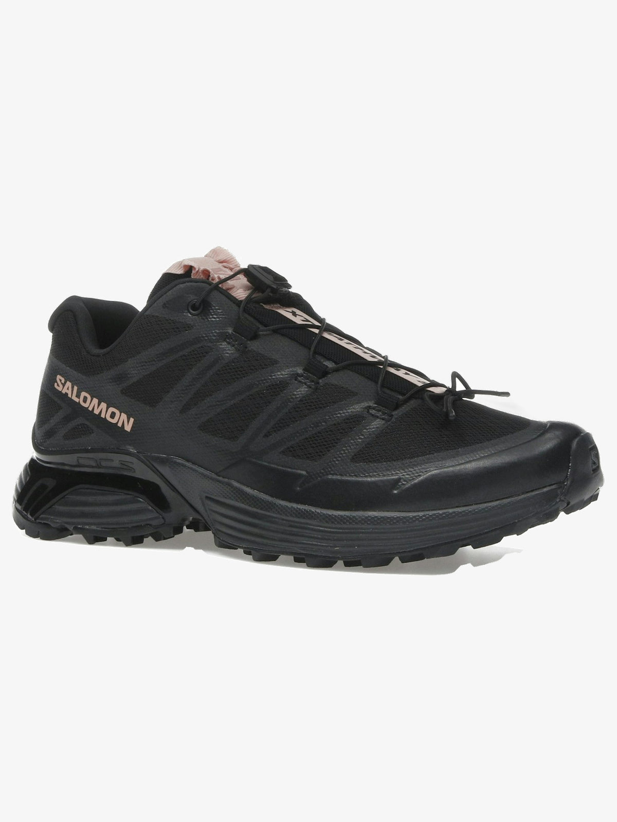 Salomon XT-Pathway 2 'Satin Black Mahogany Rose' – front three-quarter