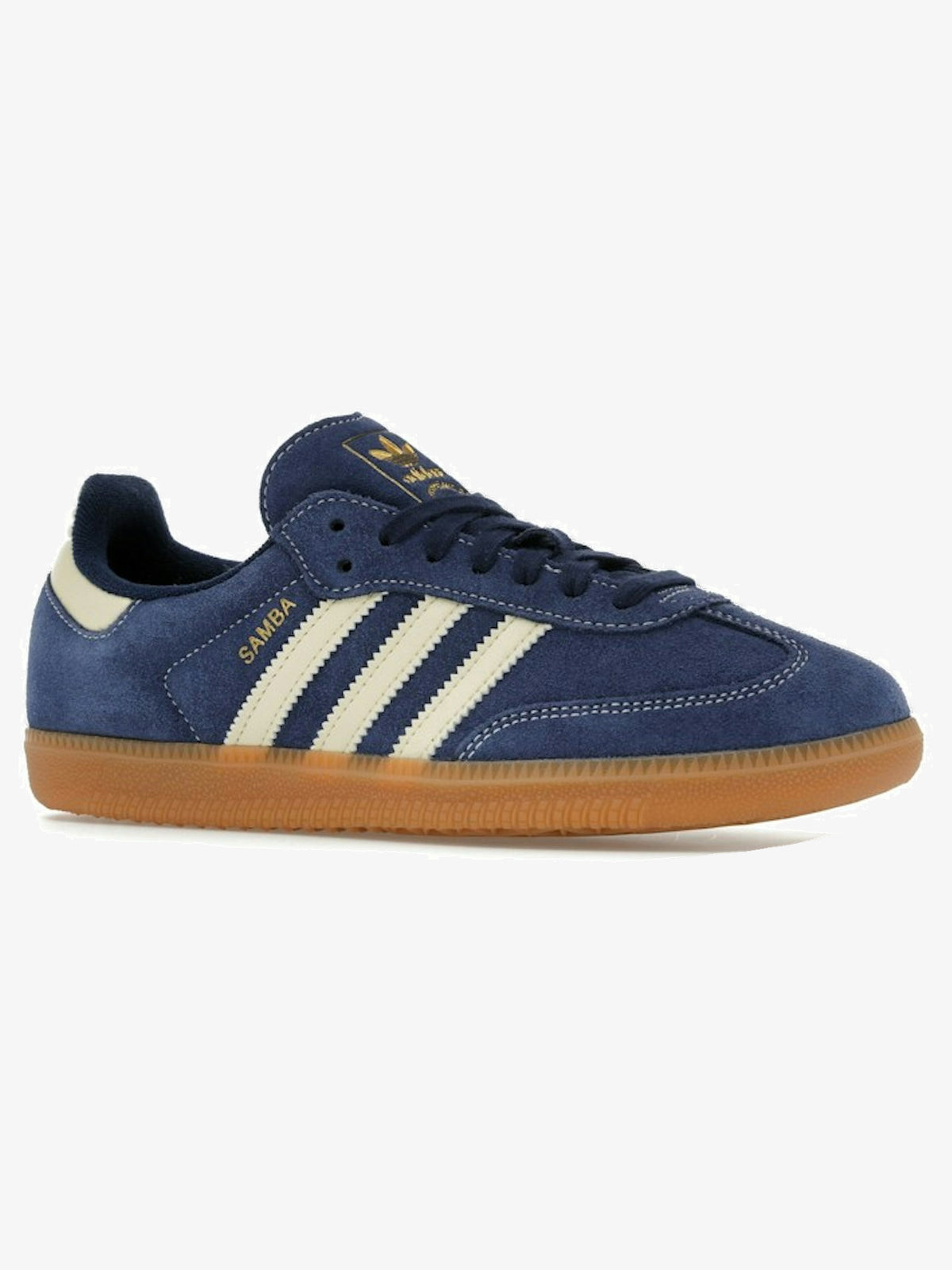 adidas Samba OG 'Night Indigo Warm Vanilla' β front three-quarter
