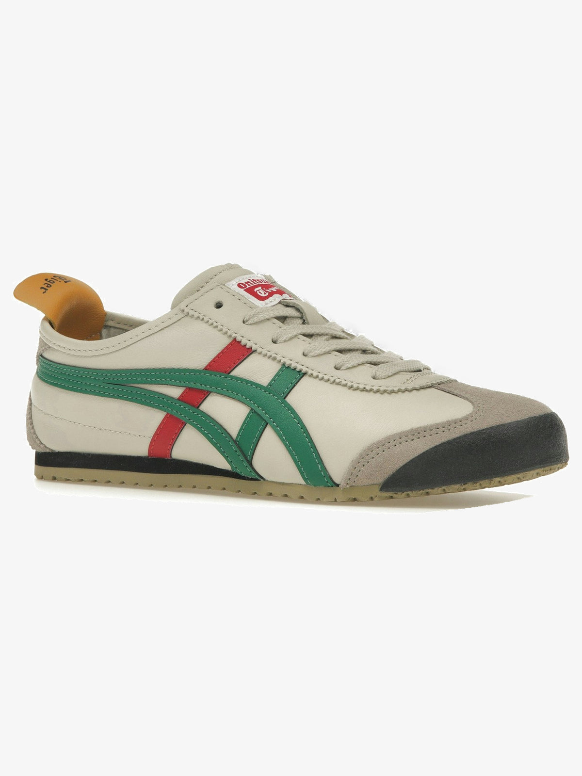 Onitsuka Tiger Mexico 66 'Birch Green Red Yellow' β front three-quarter