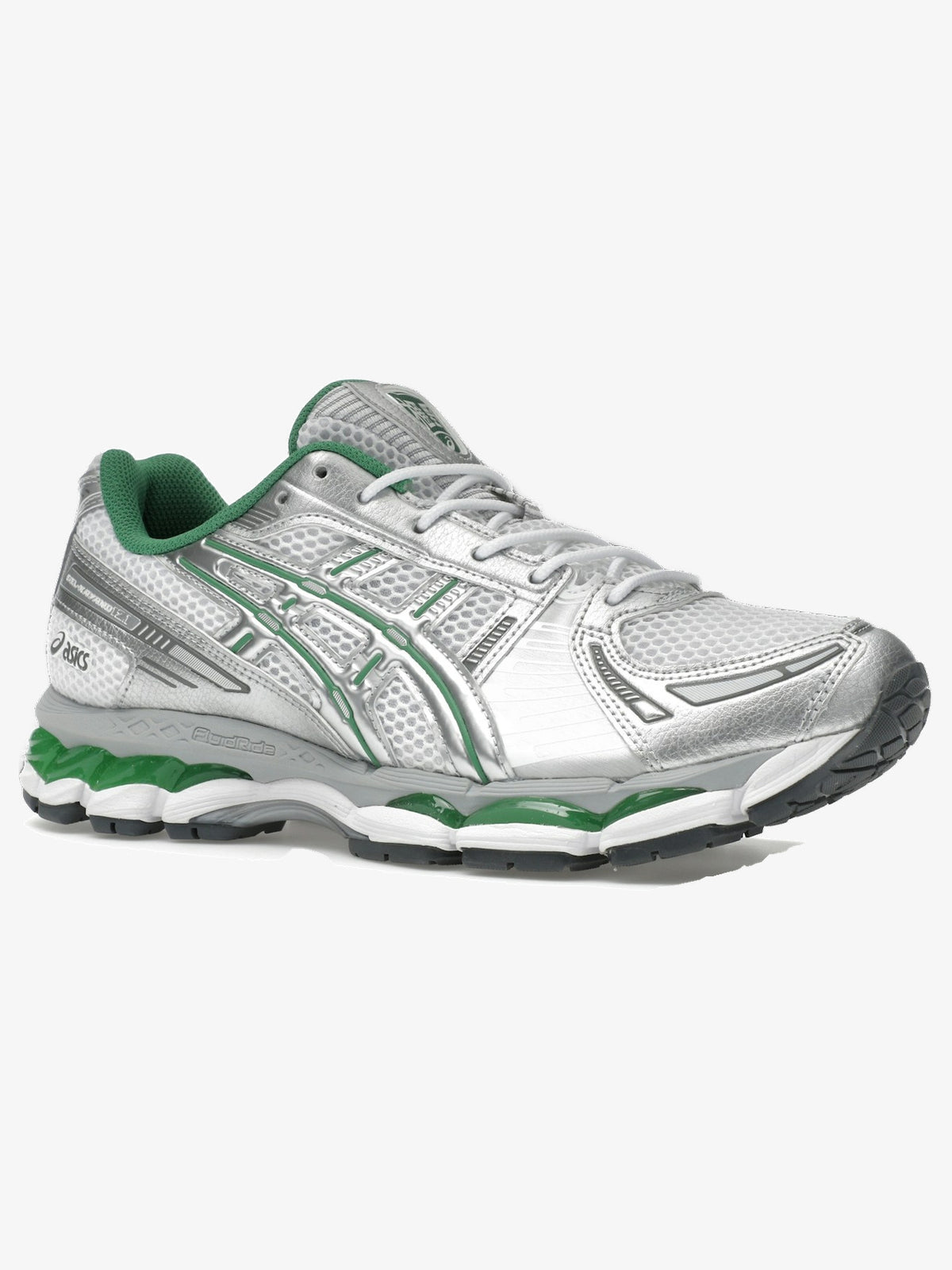 ASICS Gel-Kayano 12.1 'Silver Green' β front three-quarter