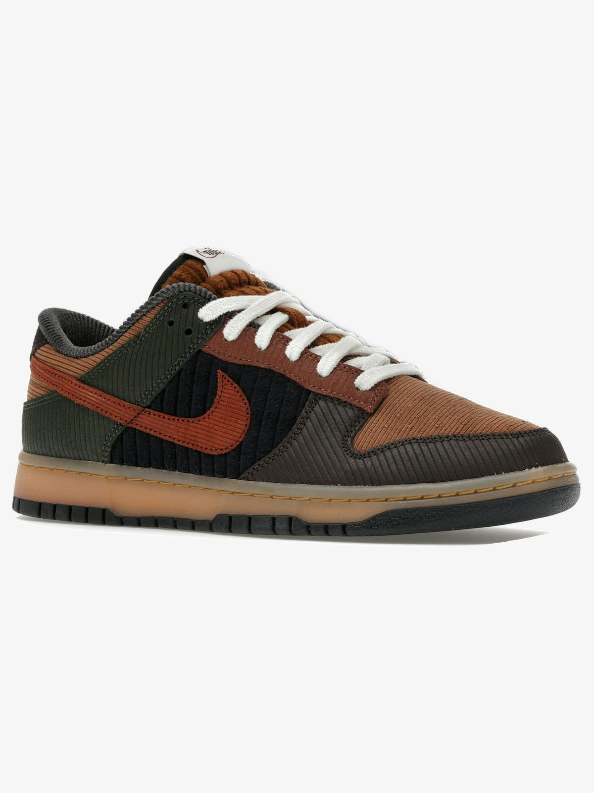 Nike Dunk Low Retro Premium 'Light British Tan Cinnamon Corduroy' β front three-quarter