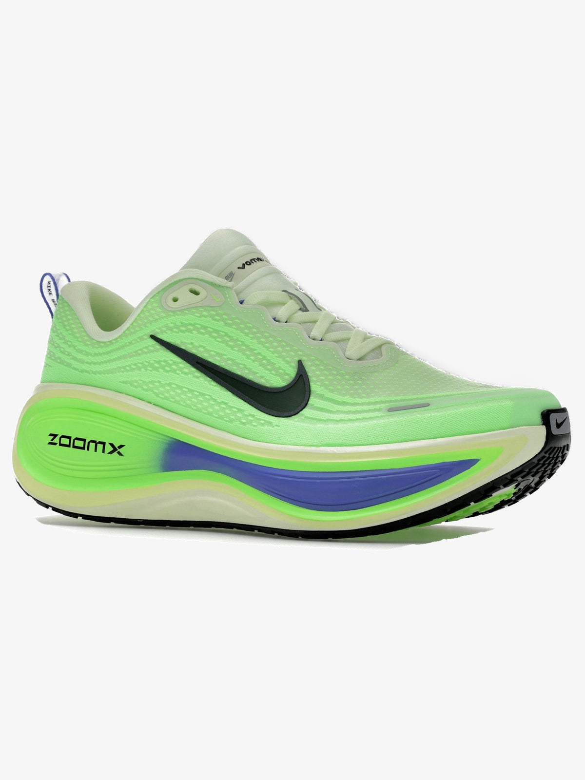 Nike Vomero Plus 'Volt Tint Lime Blast Sapphire' β front three-quarter