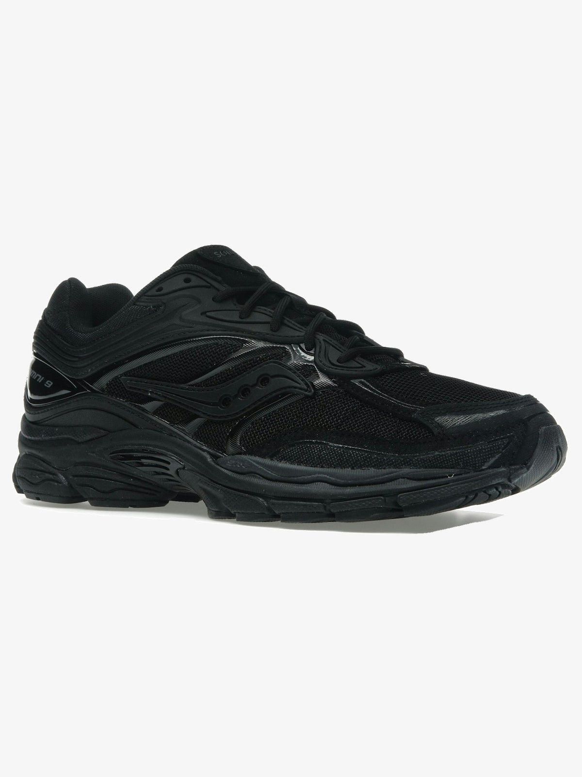 Saucony ProGrid Omni 9 'Armor Black' β front three-quarter