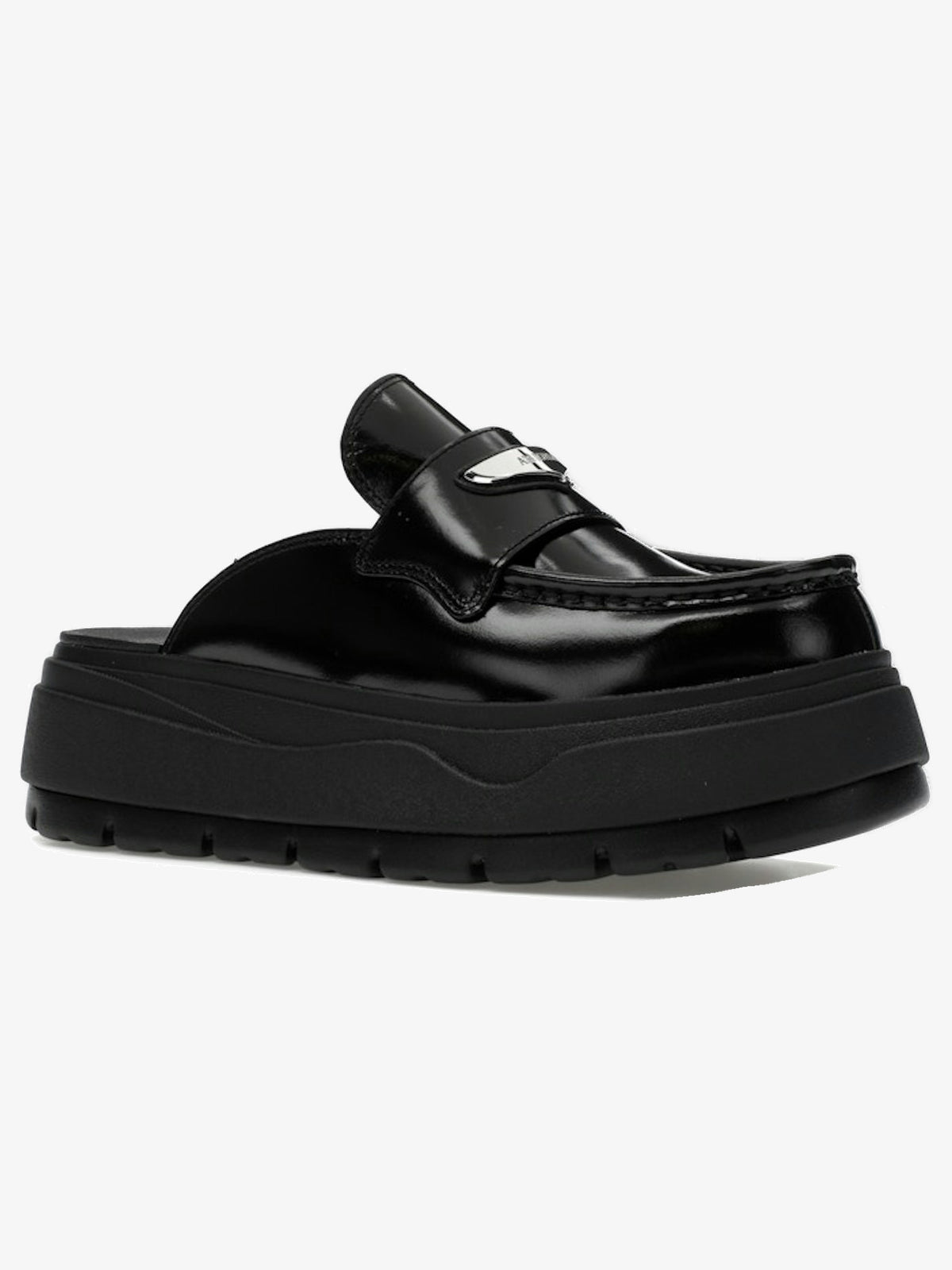 Jordan Mule 'Black Metallic Silver' (W) β front three-quarter