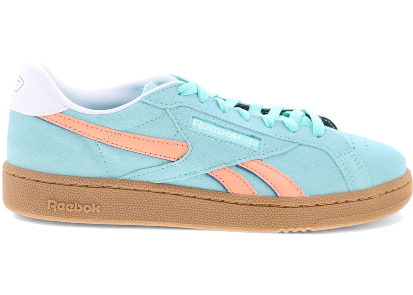 Reebok Club C Grounds UK AI Aqua Sunkissed Orange Gum