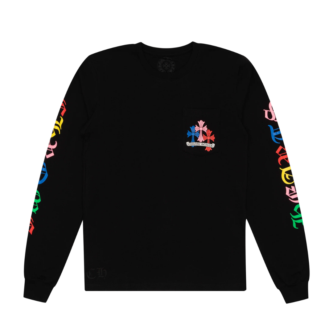 Chrome Hearts Multi Color Cross Cemetery L/S T-shirt Black