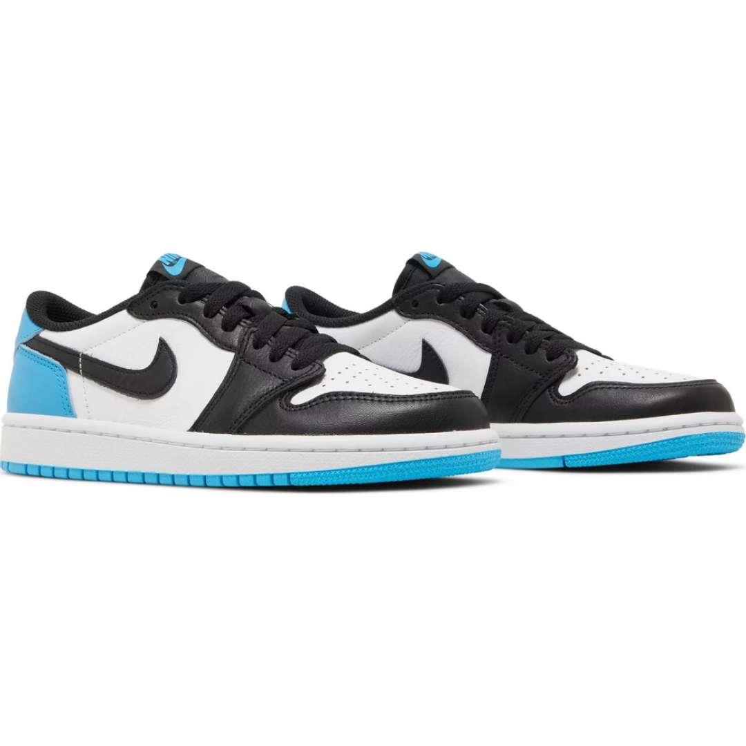 Jordan 1 Retro Low OG Black Dark Powder Blue (Women's)